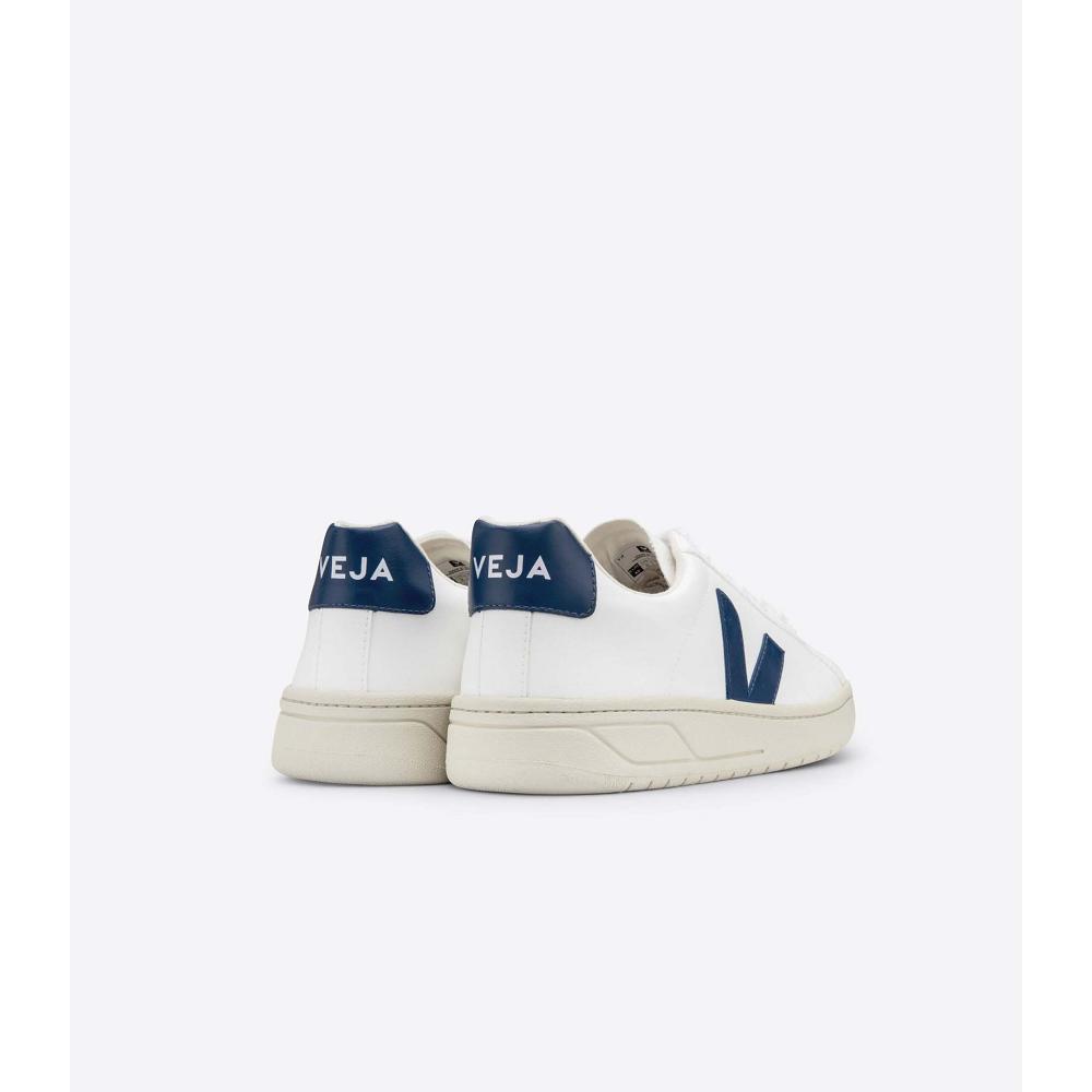 White/Navy Women's Veja URCA CWL Sneakers | AU 628OKI